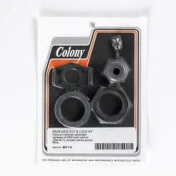 Colony #9611-5 Rear Axle Nut And Lock Kit - Harley VL 1930 - 36 - Parkerized