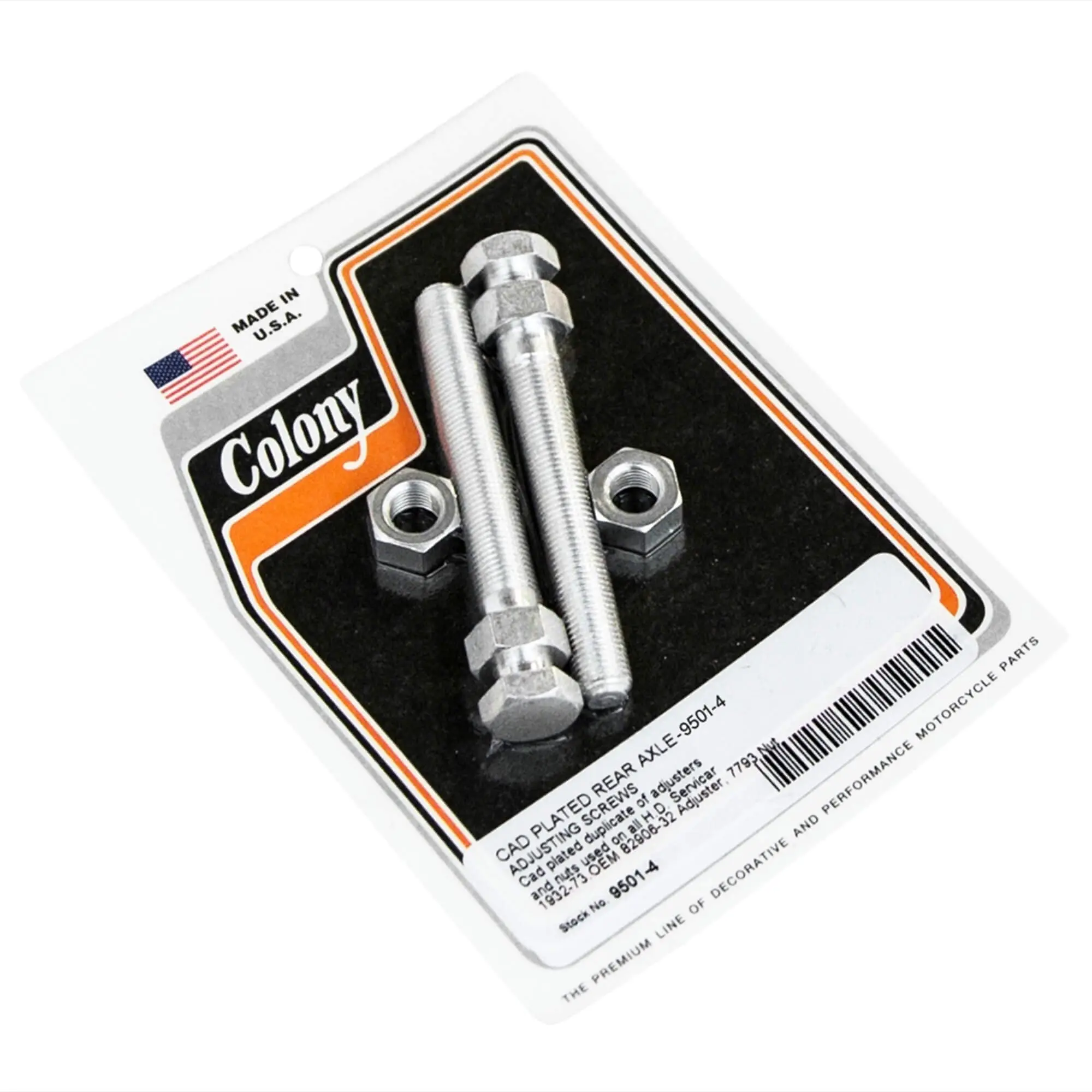Colony #9501-4 Rear Chain Adjusters - Harley Servi-car 1932 - 1973 - Cad Plated 3 Colony #9501-4 Rear Chain Adjusters - Harley Servi-car 1932 - 1973 - Cad Plated