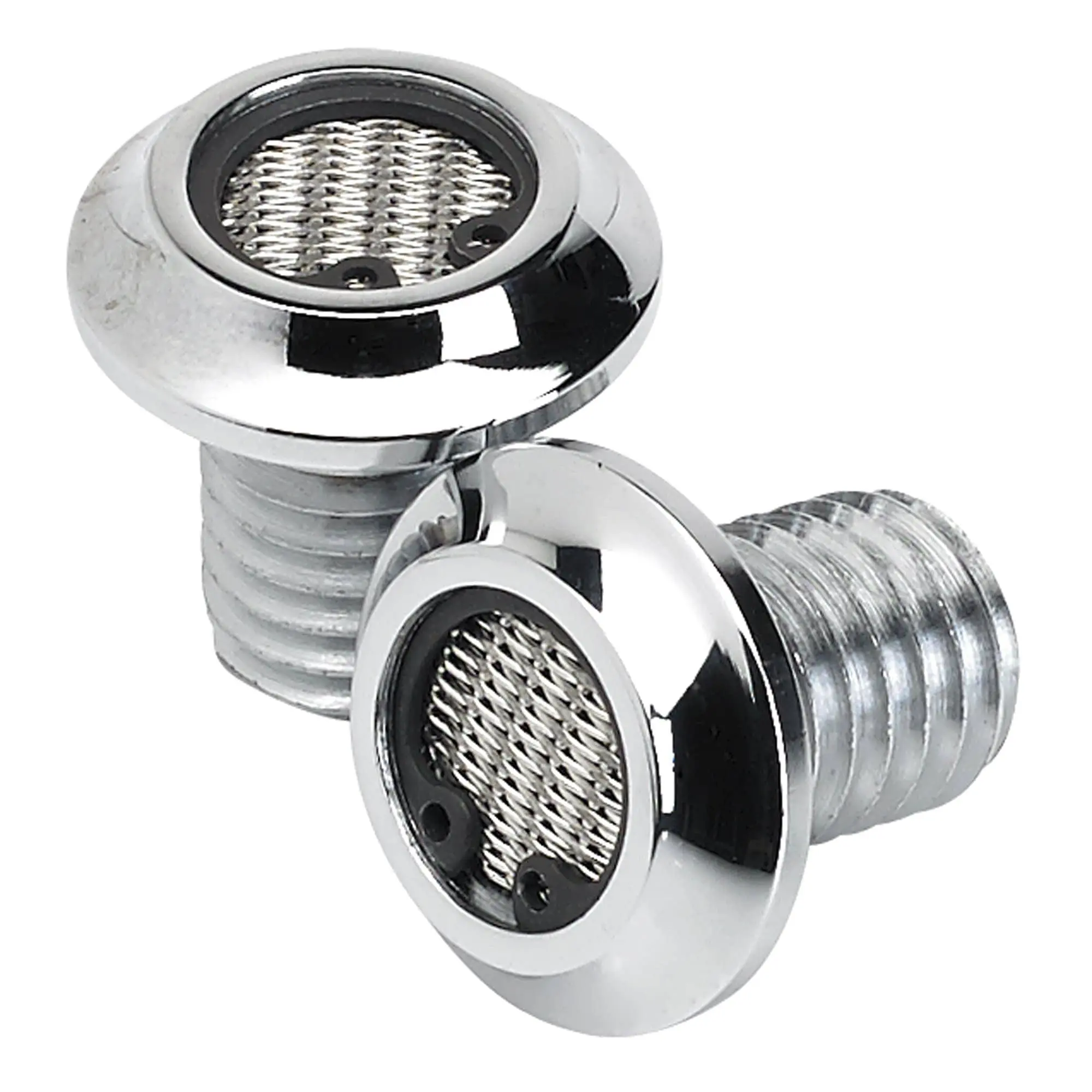 Lowbrow Customs Radius Breather Bolts For Harley-Davidson Evo - Chrome Plated 4 Lowbrow Customs Radius Breather Bolts For Harley-Davidson Evo - Chrome Plated - Image 2