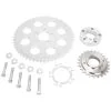Lowbrow Customs Belt To Chain Conversion Kit Harley Davidson Dyna Twin Cam 2006-2017 - Silver Sprocket -Motorcycle Wheel Screws Outlet Shop 004123 lowbrow customs belt to chain conversion kit harley davidson dyna twin cam 2006 up silver sprocket 1