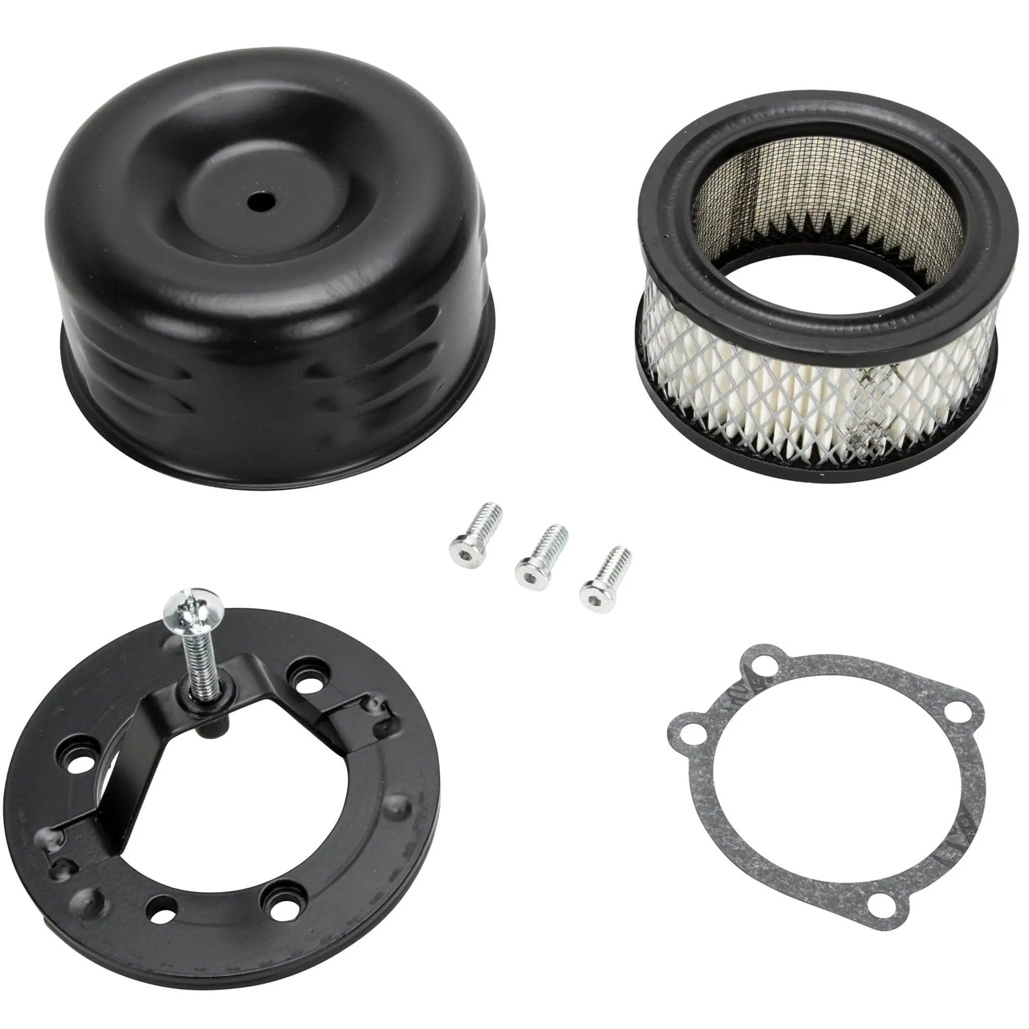 Lowbrow Customs Louvered Air Cleaner For Harley CV / EFI 1991-2020 - Black 3 Lowbrow Customs Louvered Air Cleaner For Harley CV / EFI 1991-2020 - Black