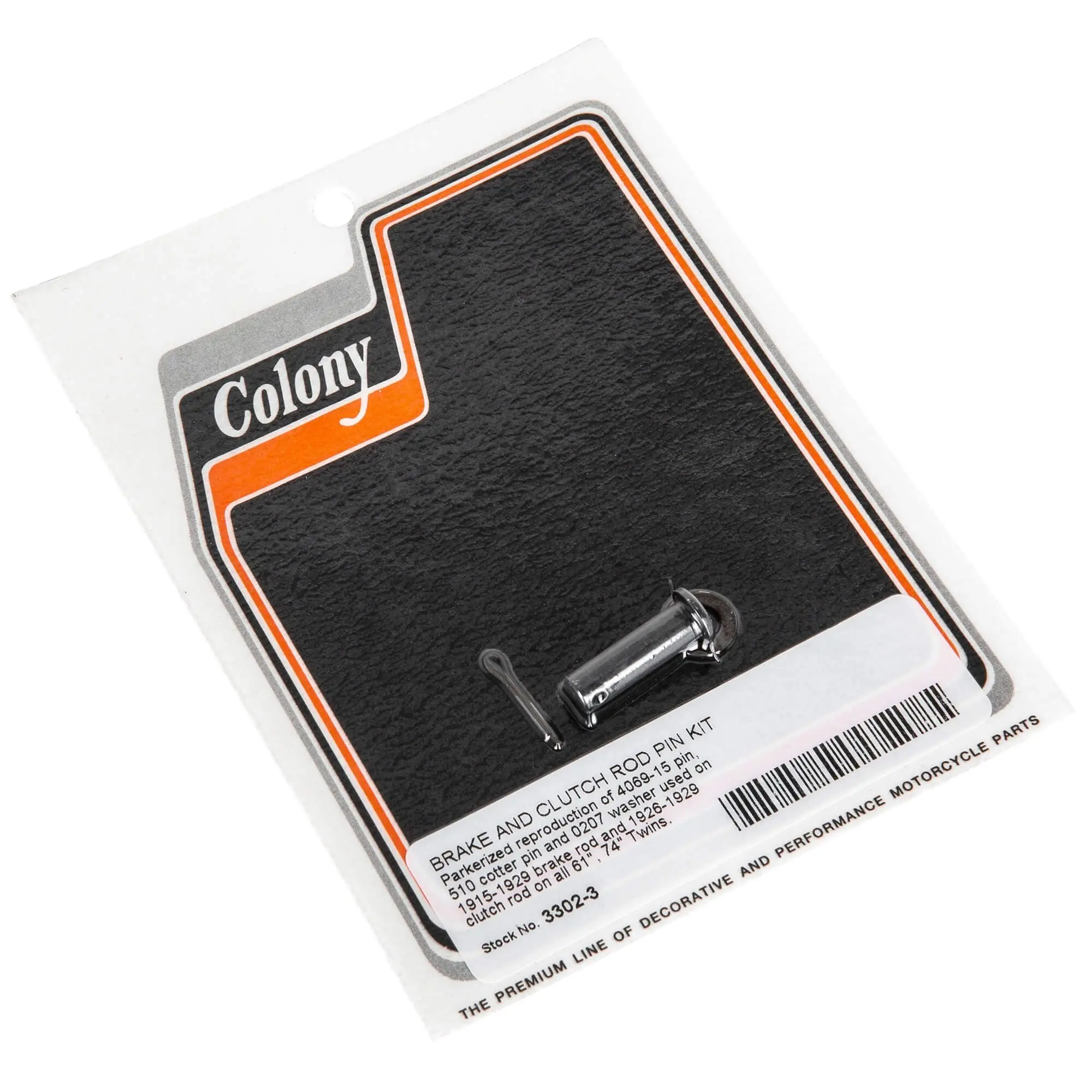 Colony #3302-3 Brake And Clutch Rod Pin Kit 1915 -1929 Harley-Davidson Twins 3 Colony #3302-3 Brake And Clutch Rod Pin Kit 1915 -1929 Harley-Davidson Twins