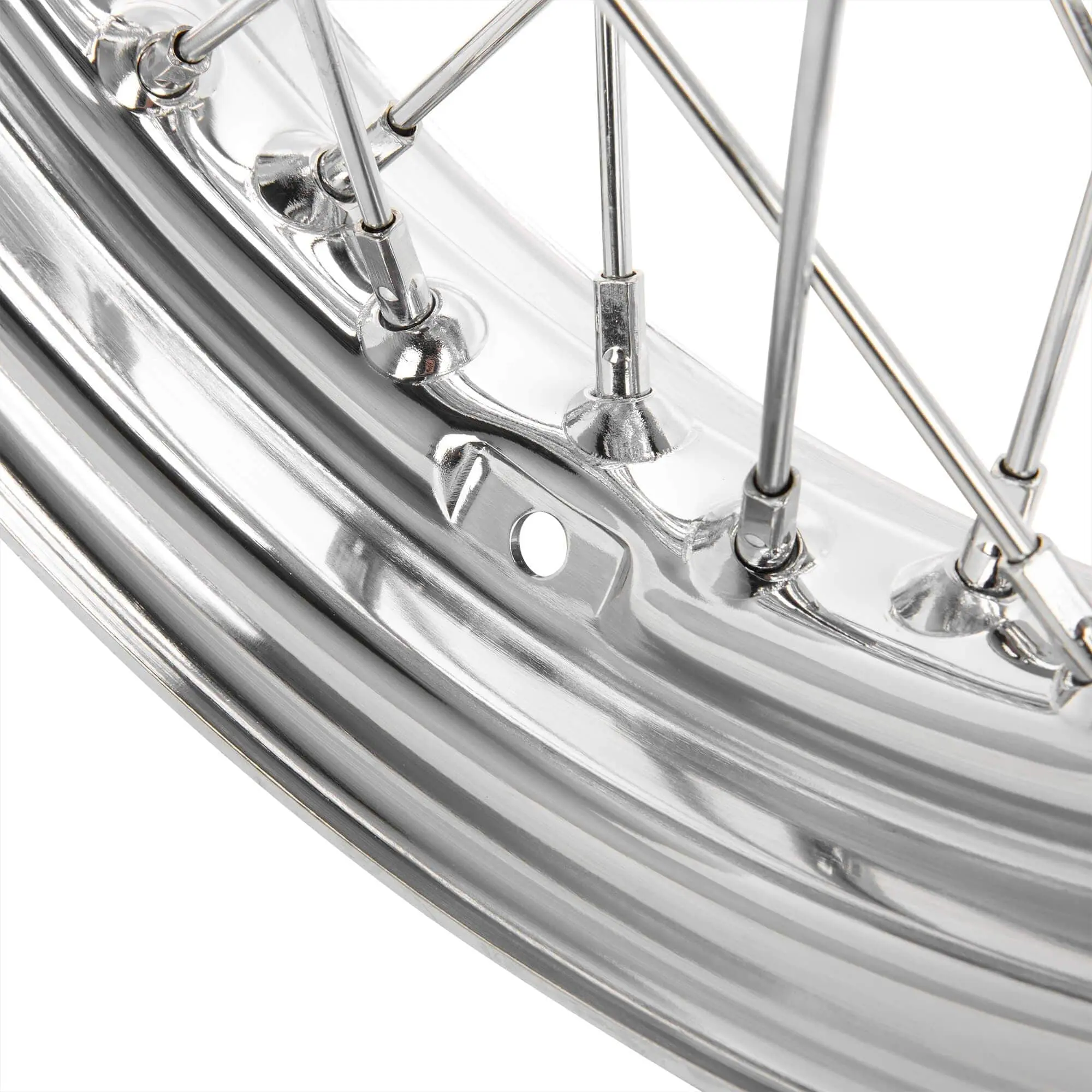 Mid-USA 16 X 3.00 Chrome Complete Rear Wheel Fits All Harley-Davidson 1979-1999 4 Mid-USA 16 X 3.00 Chrome Complete Rear Wheel Fits All Harley-Davidson 1979-1999 - Image 2