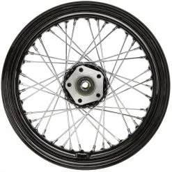 Mid-USA 16 X 3.00 Black Complete Rear Wheel Fits All Harley-Davidson 1979-1999 -Motorcycle Wheel Screws Outlet Shop 010383 cycle stantard 16x3.00 black complete rear wheel fits harley davidson 1979 1999 except flt 2