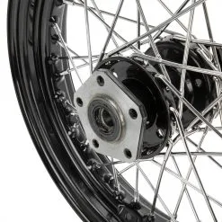 Mid-USA 16 X 3.00 Black Complete Rear Wheel Fits All Harley-Davidson 1979-1999 -Motorcycle Wheel Screws Outlet Shop 010383 cycle stantard 16x3.00 black complete rear wheel fits harley davidson 1979 1999 except flt 5