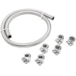 Cycle Standard 1/4 Inch Braided Stainless Fuel Line Kit 7 Cycle Standard 1/4 Inch Braided Stainless Fuel Line Kit -Motorcycle Wheel Screws Outlet Shop 010854 Cycle Standard 1 4 inch Braided Stainless Fuel Line Kit 2