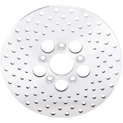 Cycle Standard Drilled Stainless Steel Brake Rotor - 10 Inches - Replaces Harley-Davidson OEM# 41807-73, 41813-79