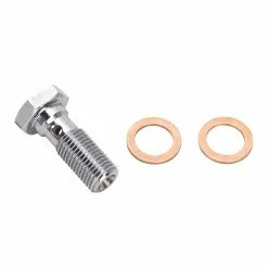 Goodridge 3/8-24 Inch Single Banjo Bolt - Chrome