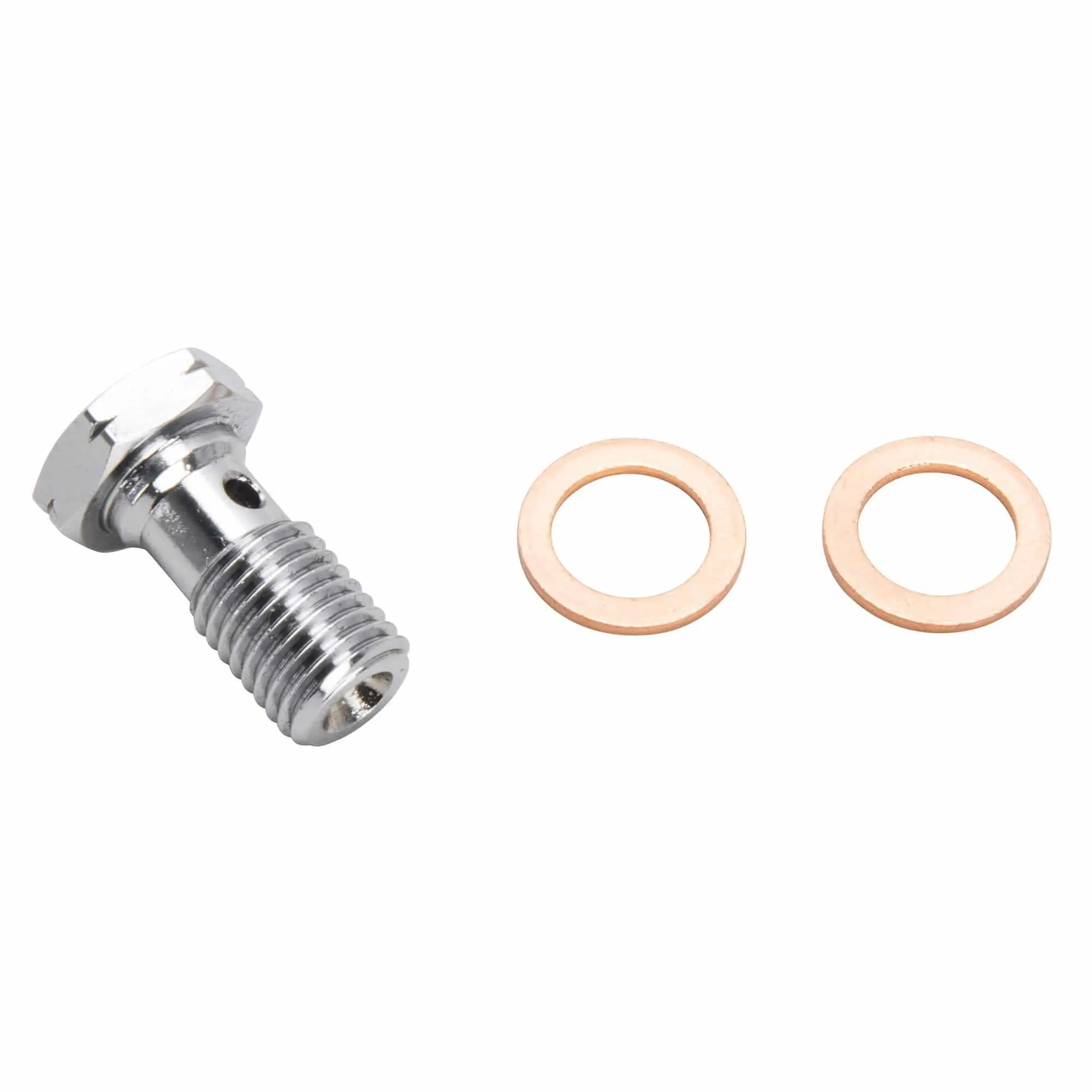 Goodridge 10mm X 1.25mm Single Banjo Bolt - Chrome 2 Goodridge 10mm X 1.25mm Single Banjo Bolt - Chrome