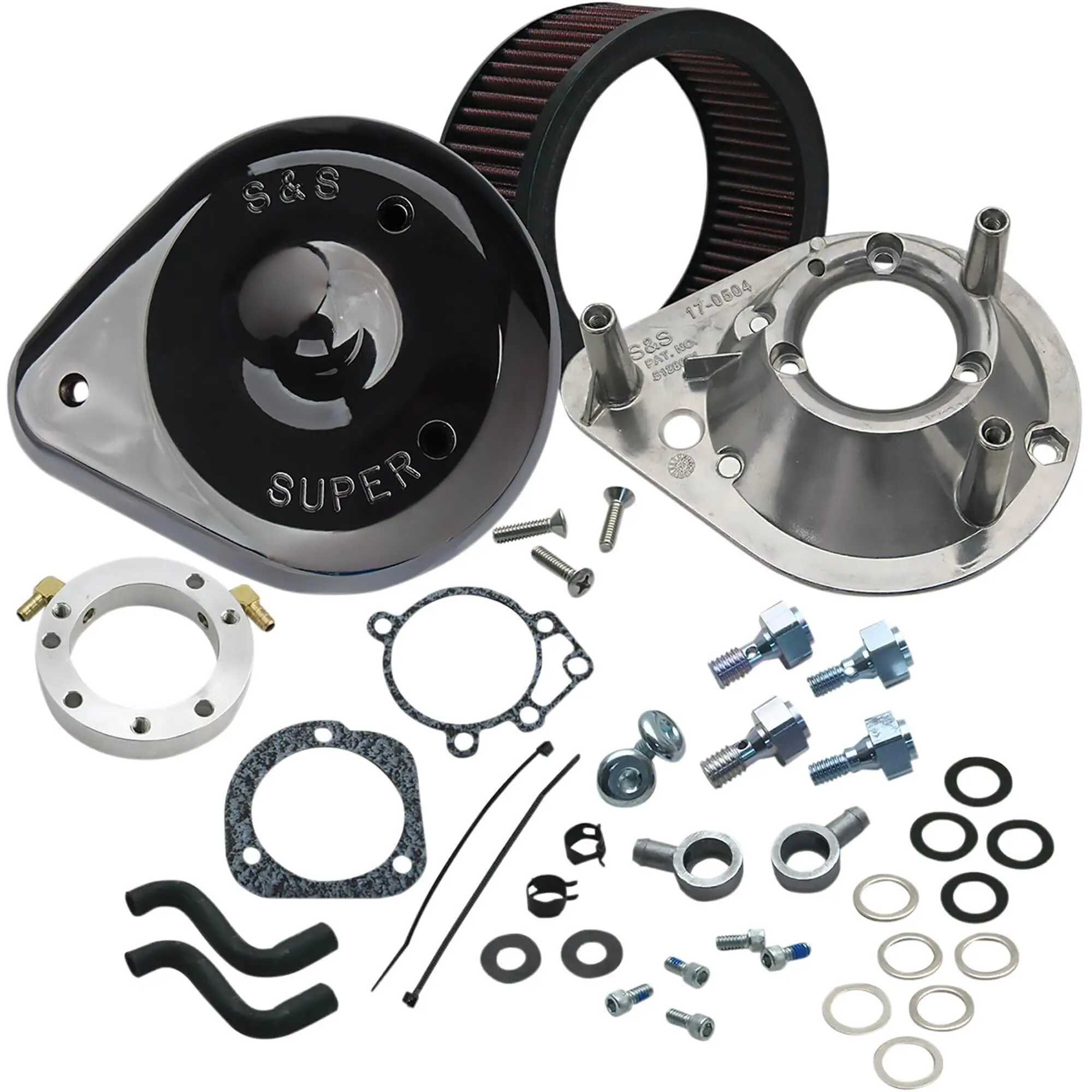 S&S Cycle Tear Drop Air Cleaner - Black - 1993-2009 Harley-Davidson Big Twin 3 S&S Cycle Tear Drop Air Cleaner - Black - 1993-2009 Harley-Davidson Big Twin