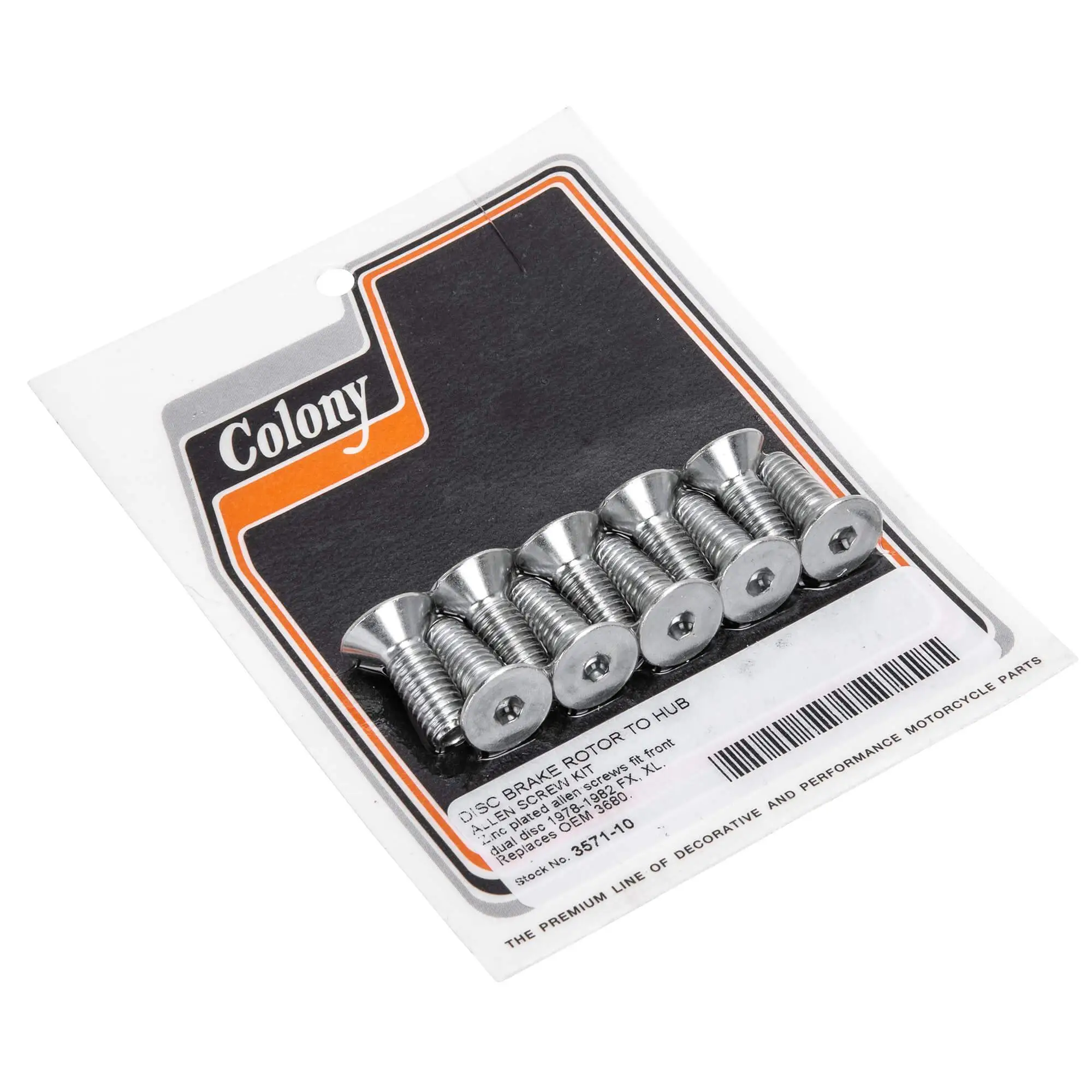 Colony #3571-10 Disc Brake Rotor Allen Screw Set 1978-1982 Harley-Davidson FX XL 3 Colony #3571-10 Disc Brake Rotor Allen Screw Set 1978-1982 Harley-Davidson FX XL