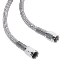 Goodridge Universal Braided Stainless Brake Line - 17" - Clear Coated -Motorcycle Wheel Screws Outlet Shop 012701 Goodridge Universal Braided Stainless Brake Line 17in Clear Coated 5
