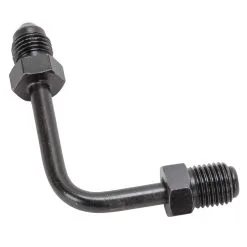 Goodridge Short 90 Degree Tube Adapter - Ebony -Motorcycle Wheel Screws Outlet Shop 012776 Goodridge Short 90 Degree Tube Adapter Ebony 4
