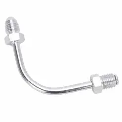 Goodridge Long 90 Degree Tube Adapter - Chrome -Motorcycle Wheel Screws Outlet Shop 012788 Goodridge Long 90 Degree Tube Adapter Chrome 4