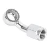 Goodridge 45 Degree Female Banjo Fitting - Chrome -Motorcycle Wheel Screws Outlet Shop 012793 Goodridge 45 Degree Female Banjo Fitting Chrome 1
