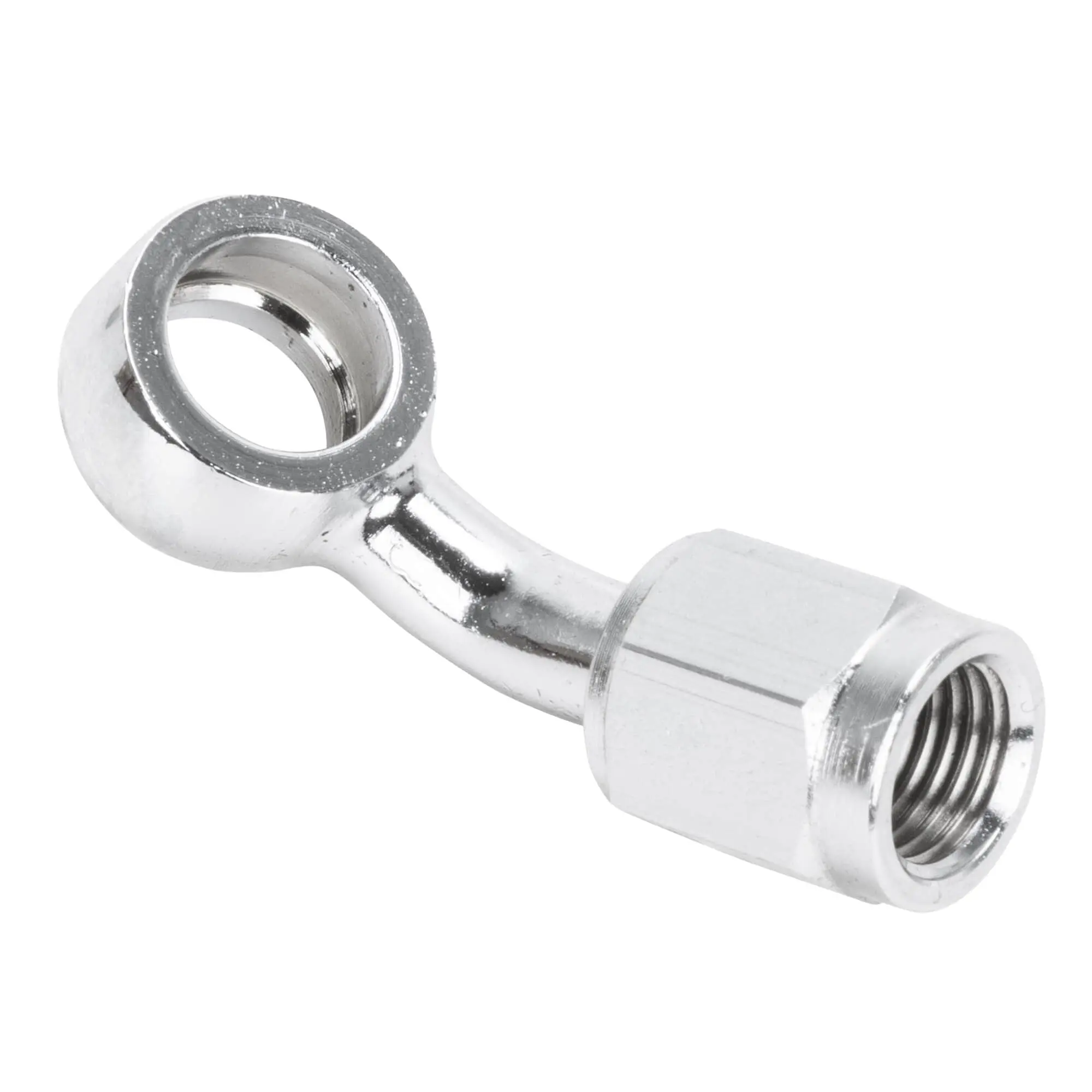 Goodridge 45 Degree Female Banjo Fitting - Chrome 3 Goodridge 45 Degree Female Banjo Fitting - Chrome