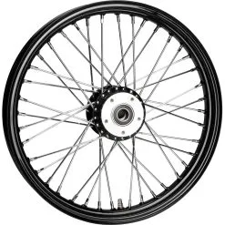 HardDrive American V-Twin Products 19 X 2.15 40 Spoke Black Dual Disc Front Wheel Fits 1984-99 Harley-Davidson FXD/FXR/XL