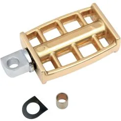 DRAG Specialties Skeleton Kickstarter Pedal - Brass