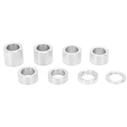 Lowbrow Customs 8 Piece Aluminum Wheel Axle Spacer Kit - 1.125 Inch O.D. X 3/4 Inch I.D.