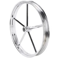 Led Sled Customs Square Spoke Invader 21 X 2.15 Spool Hub Front Wheel - Chrome -Motorcycle Wheel Screws Outlet Shop 014994 LedSledCustoms SquareSpokeInvader21x2 15SpoolHubFrontWheel Chrome 3