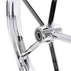 Led Sled Customs Square Spoke Invader 21 X 2.15 Spool Hub Front Wheel - Chrome -Motorcycle Wheel Screws Outlet Shop 014994 LedSledCustoms SquareSpokeInvader21x2 15SpoolHubFrontWheel Chrome 4