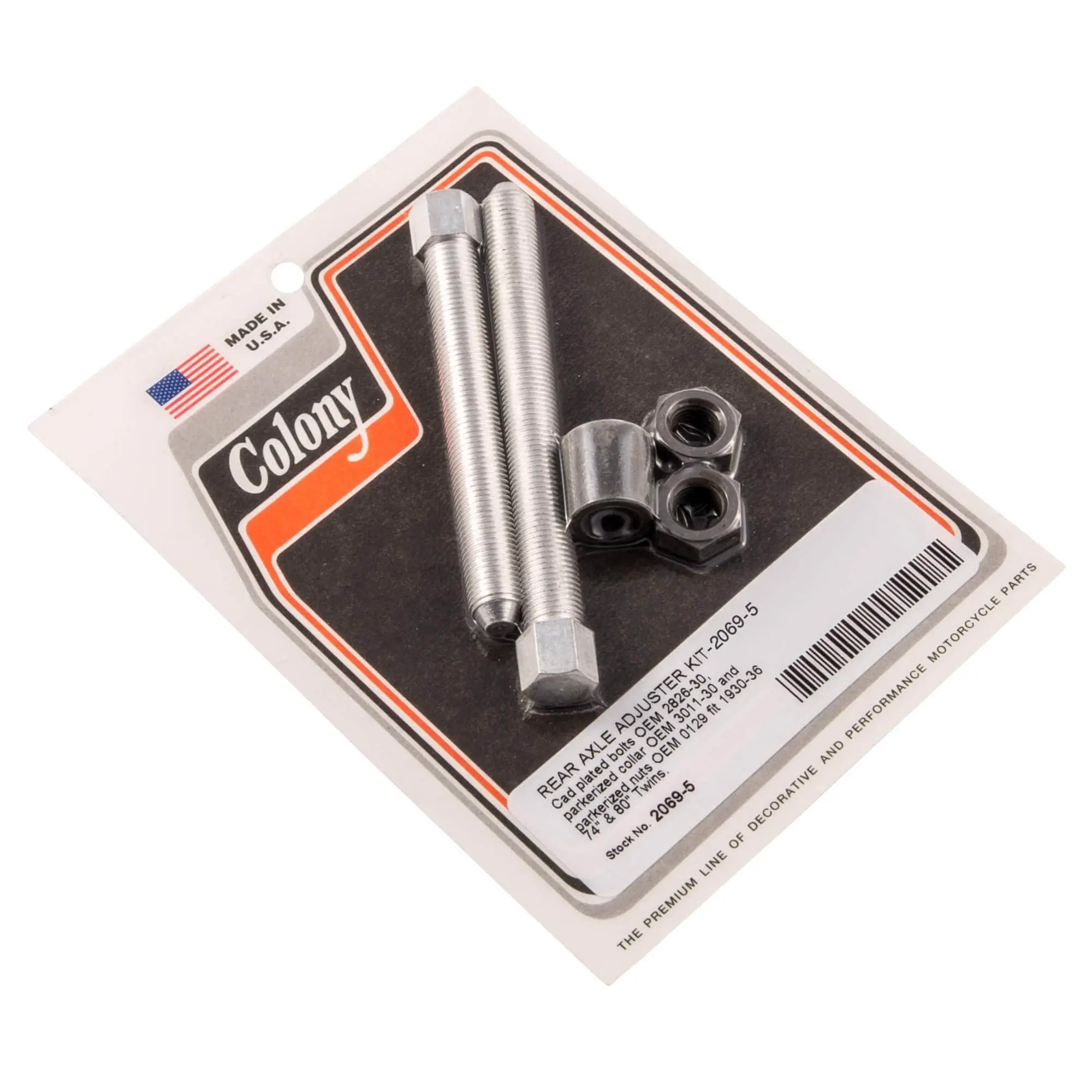 Colony #2069-5 Rear Axle Adjuster Kit CAD Harley 74 And 80 Twins 1930-36 3 Colony #2069-5 Rear Axle Adjuster Kit CAD Harley 74 And 80 Twins 1930-36
