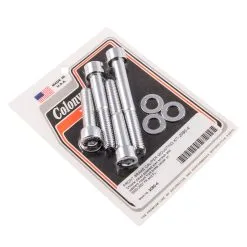 Colony #2080-4 Front Brake Caliper Mounting Kit Chrome Allen Harley FX FL 2000-07