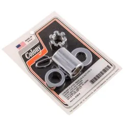 Colony #2150-5 Rear Axle Nut Spacer Kit Smooth Chrome Harley FLT 2000-01