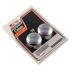 Colony #2163-2 Rear Axle Covers Smooth Chrome Harley VRSC 2002-04