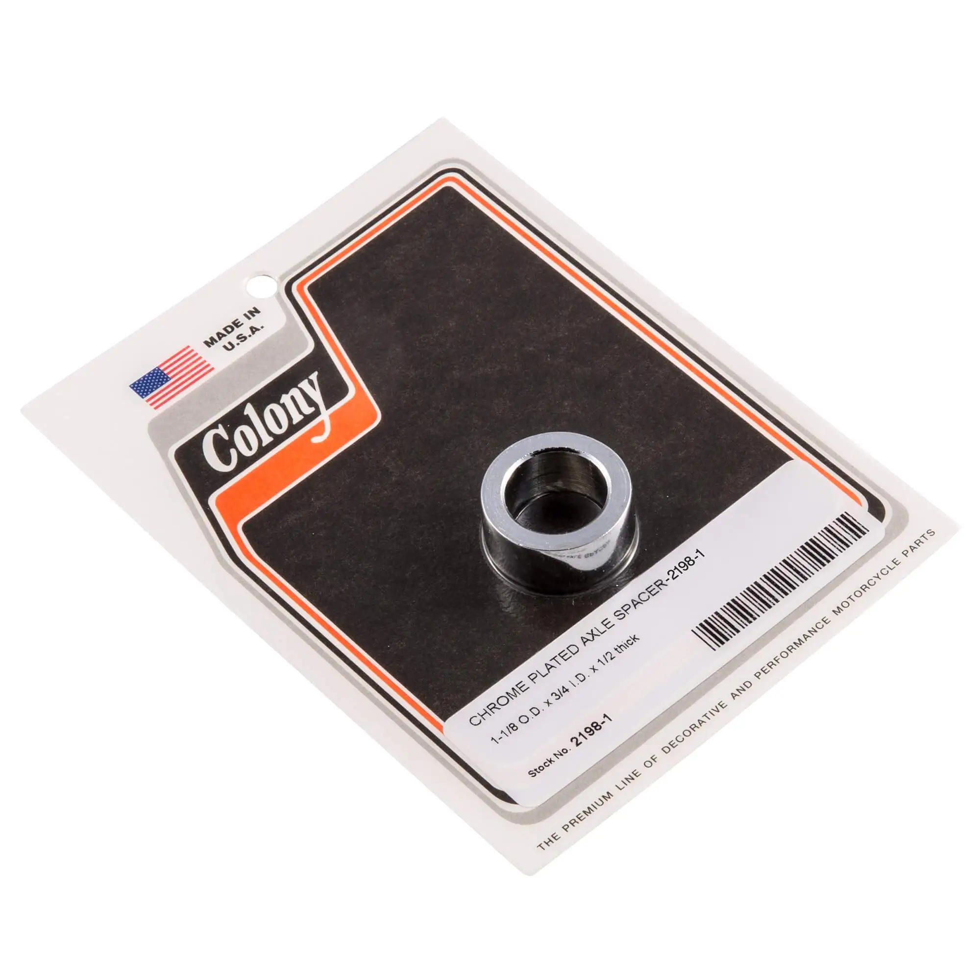 Colony #2198-1 Chrome 3/4 Inch ID Axle Spacer 1/2 Inch Thick 3 Colony #2198-1 Chrome 3/4 Inch ID Axle Spacer 1/2 Inch Thick