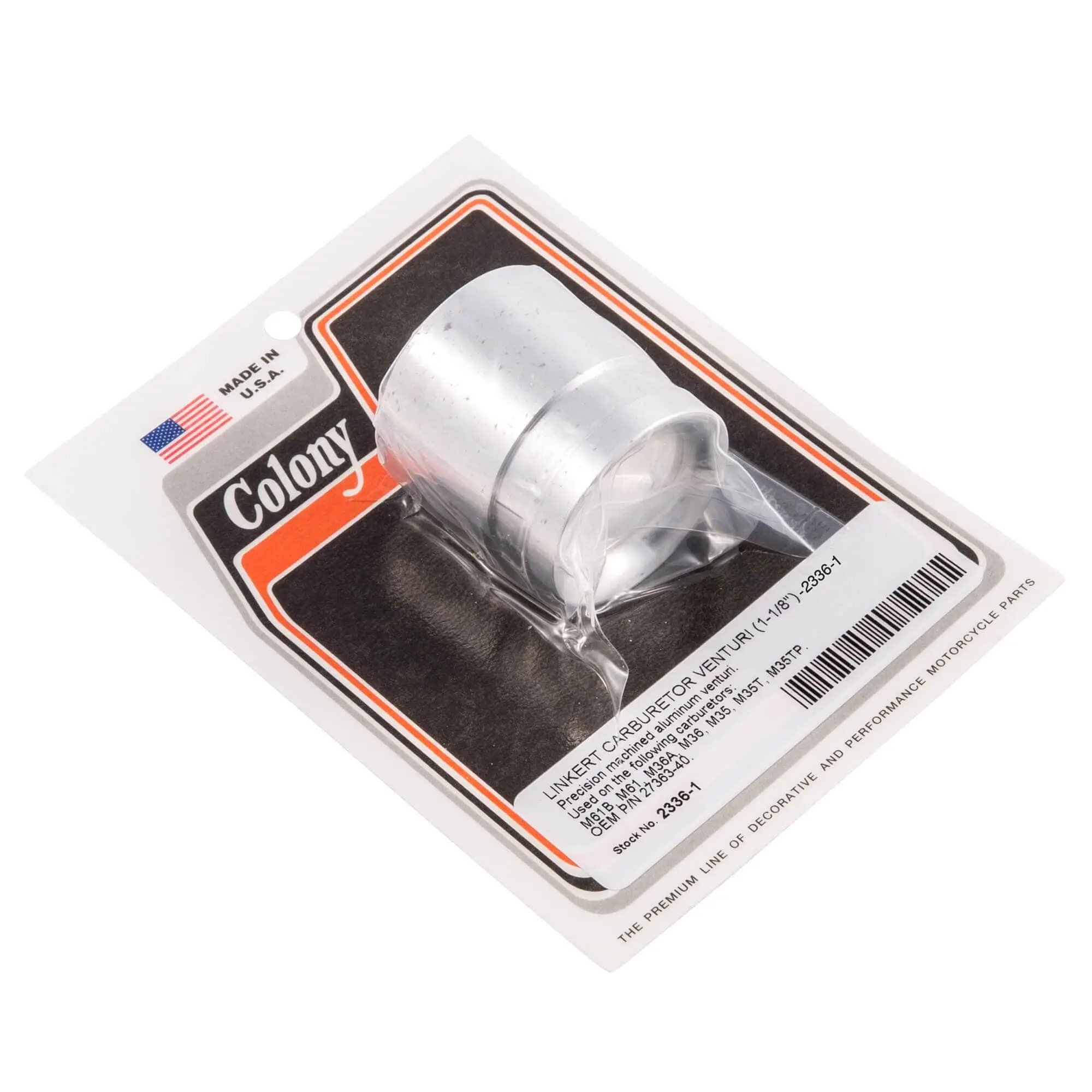 Colony #2336-1 Linkert Carburetor Venturi 1-1/8 Inch OEM 27363-40 3 Colony #2336-1 Linkert Carburetor Venturi 1-1/8 Inch OEM 27363-40