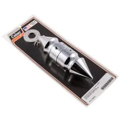 Colony #2447-2 Chrome Pike Nut Rear Axle Covers Harley Sportster 05-07
