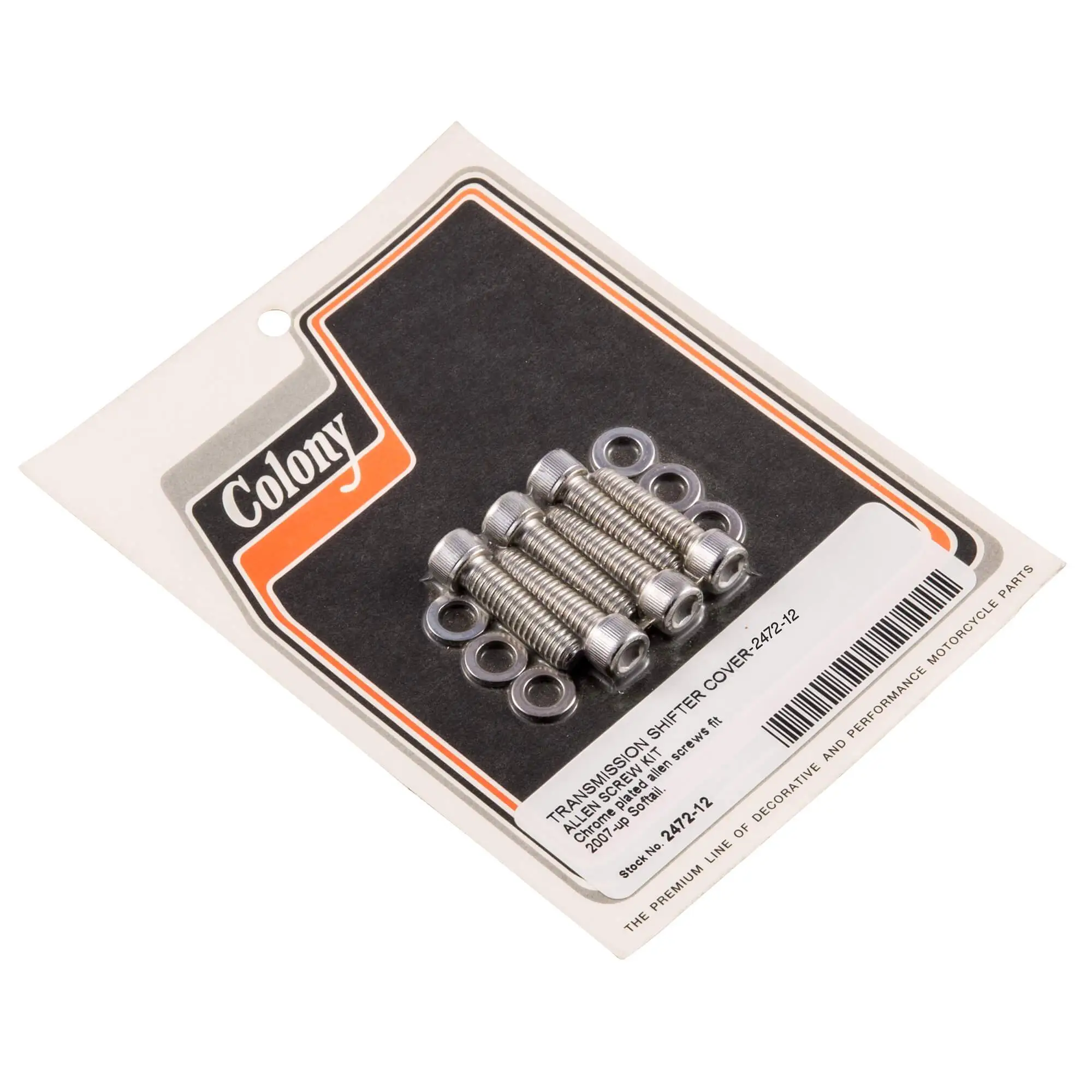 Colony #2472-12 Transmission Shifter Cover Chrome Allen Screw Kit Harley Softail 07-up 3 Colony #2472-12 Transmission Shifter Cover Chrome Allen Screw Kit Harley Softail 07-up