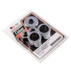 Colony #2507-5 Chrome Front Axle Nut Spacers Washer Kit Harley FLH FLT 08-up