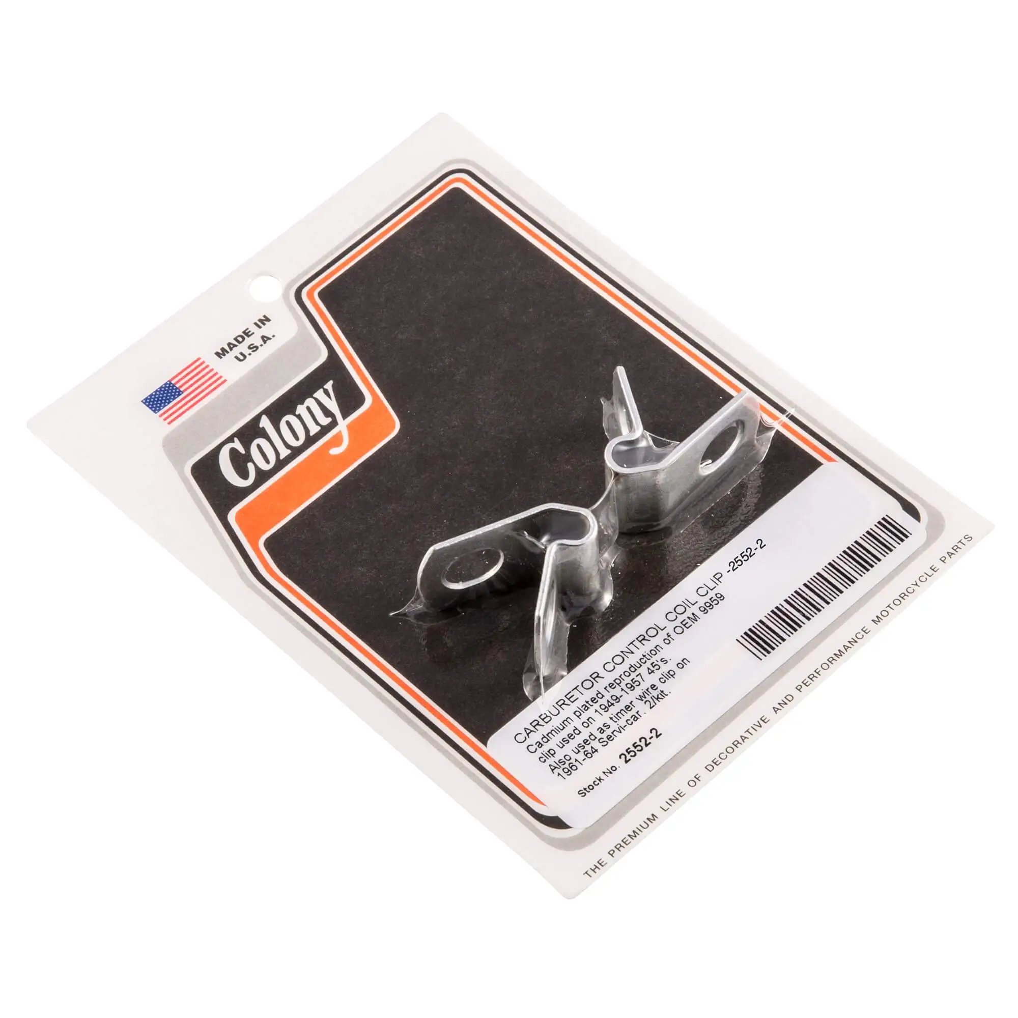 Colony #2552-2 Carburetor Control Coil Clip Harley 45s Servicar 3 Colony #2552-2 Carburetor Control Coil Clip Harley 45s Servicar