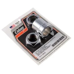Colony #2613-4 Custom Smooth Chrome Rear Axle Nut Lock Spacers Harley Touring 2002-07