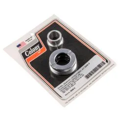 Colony #2846-3 Wheel Bearing Locknut Seal Kit Chrome Harley FL FLH FX Servicar