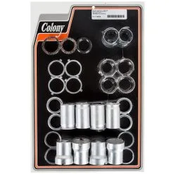 Colony #3066-36 Valve Cover Kit CAD Plated Harley UL ULH 1939-48