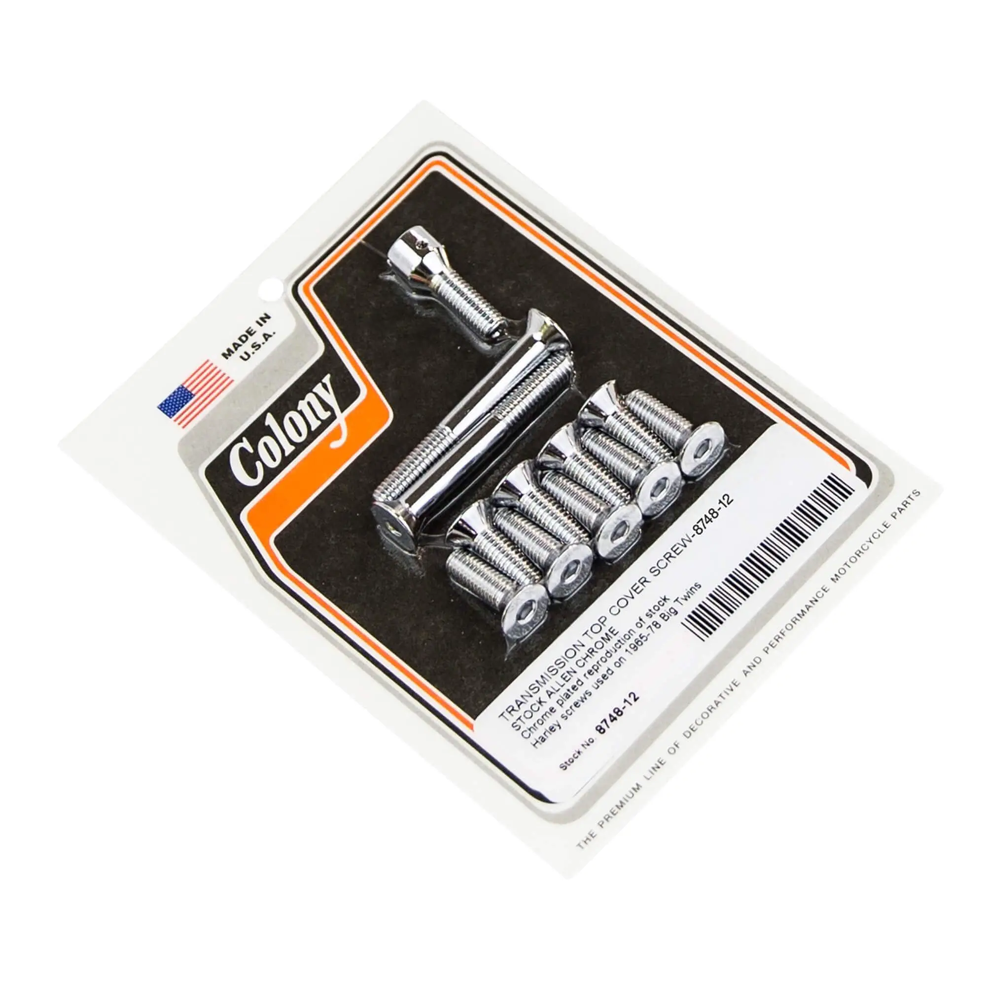 Colony #8748-12 Transmission Top Cover Screw Allen Chrome Harley Big Twin 65-78 3 Colony #8748-12 Transmission Top Cover Screw Allen Chrome Harley Big Twin 65-78
