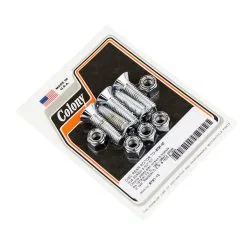 Colony #8791-10 Disc Rear Rotor To Hub Screw & Nut Kit Chrome OEM 1605 / 1604