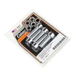 Colony #8842-10 Sprocket Allen Bolt & Nut Kit Chrome Harley Big Twin 85-92