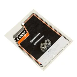 Colony #8852-4 Front Axle Nut Kit Chrome Harley 45 Solo 29-36 OEM 0128