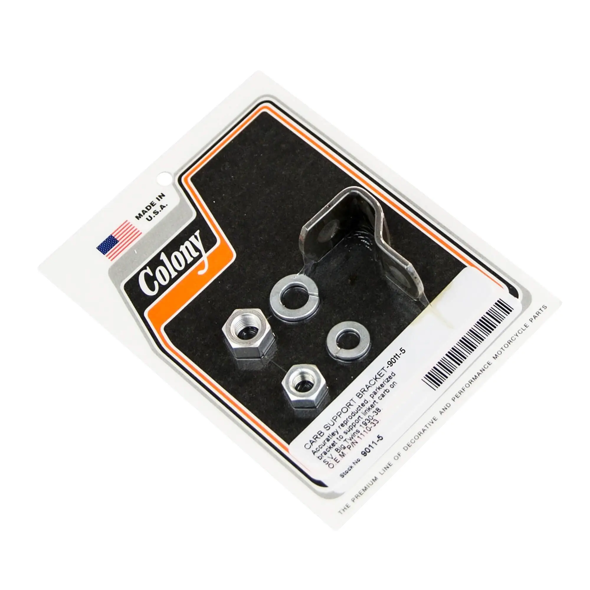 Colony #9011-5 Linkert Carb Support Bracket Parkerized Harley 30-38 OEM 1110-33 3 Colony #9011-5 Linkert Carb Support Bracket Parkerized Harley 30-38 OEM 1110-33