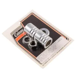 Colony #9990-5 Front Axle Nut Spacer Kit Grooved Chrome Harley FXDWG 95-96