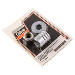 Colony #9998-3 Front Axle Nut Spacer Kit Grooved Chrome Harley FXSTS 97-99