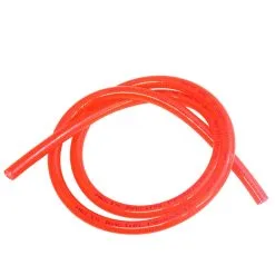 Cycle Standard Reinforced Translucent Fuel Line - Red - 1/4 Inch ID